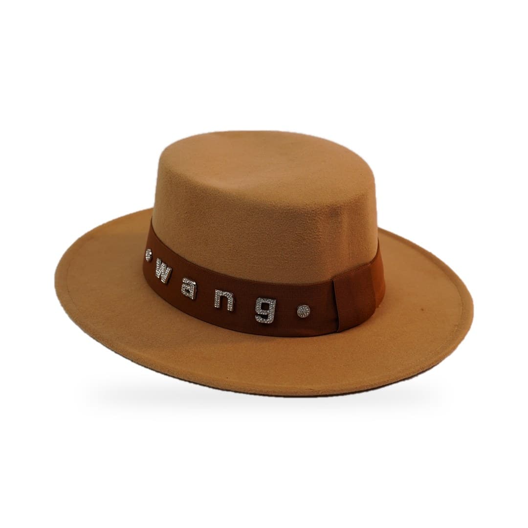 Canotier Camel Bandeau Brodé