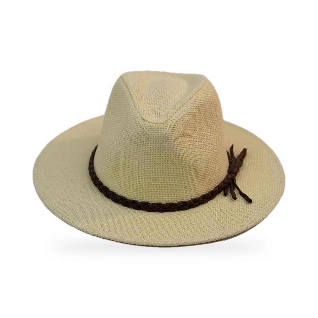 Fedora en Paille Cordon Tressé