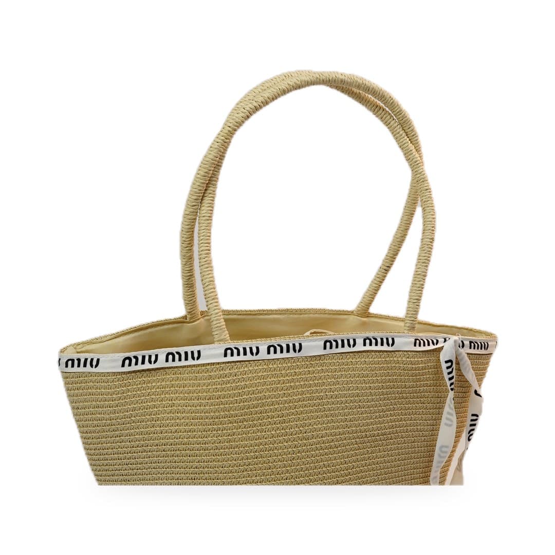 Panier Paille à Ruban