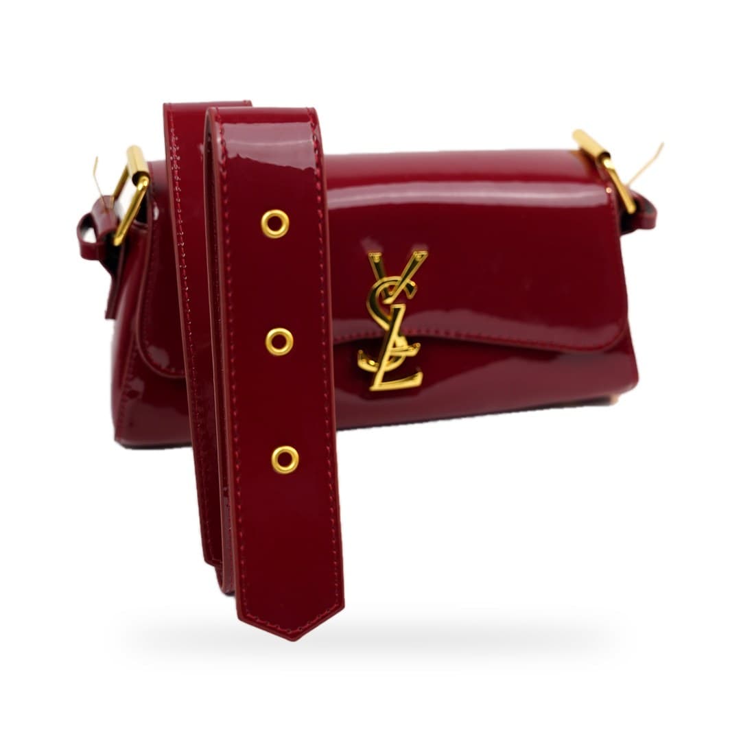 Sac Baguette Vernis Rouge